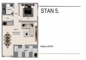 Cuprija, Pomoravlje, Srbija, Spavaće sobe, ,1 KupatiloBathrooms,Stan,Na prodaju,1823