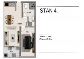 Cuprija, Pomoravlje, Srbija, Spavaće sobe, ,1 KupatiloBathrooms,Stan,Na prodaju,1824